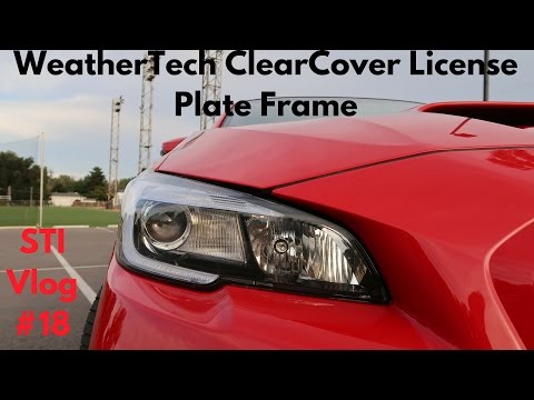 2017 Subaru WRX STI Vlog #18: WeatherTech ClearCover License Plate Frame