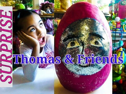 Giant Thomas and Friends Play-doh Surprise Egg Thomas Mini Blind Bags Shopkins 2 Video
