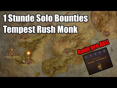 1 Stunde Solo Bounties mit Tempest Rush Monk