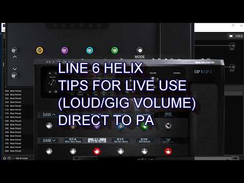 LINE 6 HELIX TIPS AND TRICKS FOR LIVE/GIG USE WITH MY IMPULSE RESPONSE FREE