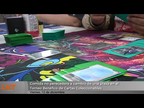 Comida no perecedera a cambio de una plaza en el Torneo Benéfico de Cartas Coleccionables