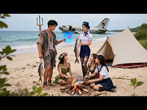 窮小夥墜入荒島，豈料他撿到昏迷性感空姐後覺醒心動系統，狂撩美女芳心解鎖神級捕魚技巧頓頓吃肉，所有被困島上的女總裁校花為求庇護爭著獻身於他，享受帝王人生#荒島的王