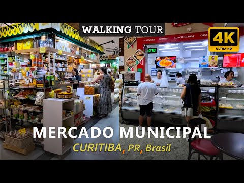 Como é o Mercado Municipal de Curitiba, Paraná, BRASIL #walkingtour