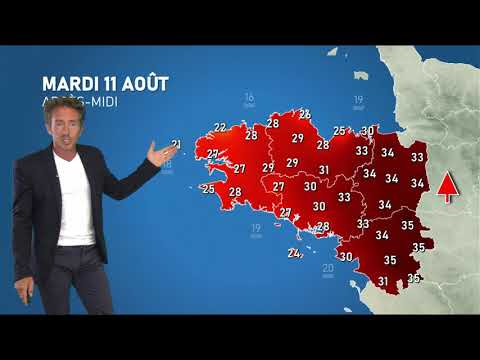 Illustration de l'actualité Bulletin météo pour le mardi 11 août 2020: fortes chaleurs sur l'est de notre région