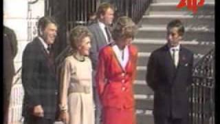 Princess Diana meets Ronald Reagan & 1st Lady