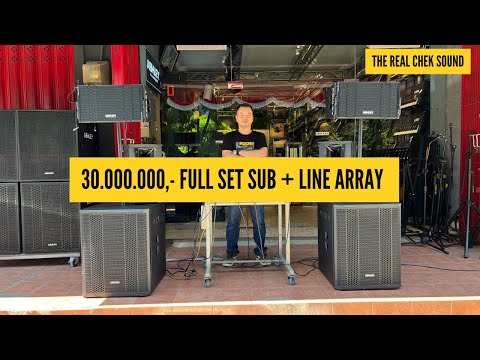 REVIEW SOUND PAKET ASHLEY SUB SA18A || LINE ARRAY TW110LA SYSTEM || REAL CHEK SOUND 2023