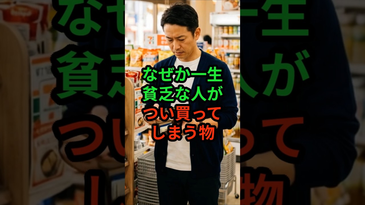 なぜか一生貧乏な人がつい買ってしまう物　#プチ知識 #貧乏 #金持ち #人生