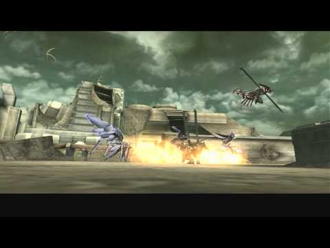 Xenosaga III HD Cutscene 292 - E.S. Issachar Attacks (Archon Space Port) - JAPANESE - SWIMSUIT MODE