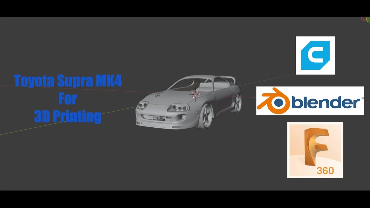 Toyota Supra A80 for 3D Printing 