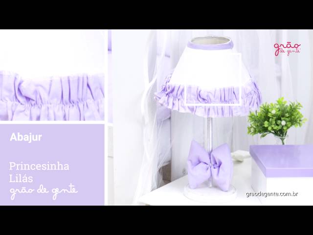 Abajur Princesinha Lilás | Ref: 62659