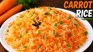 Easy Carrot Rice Recipe 🥕 | Fluffy & Flavorful Homemade Rice #carrotrice #carrot #easyrecipes #fyp 