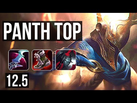 PANTHEON vs ORNN (TOP) | 9/2/8, 1.3M mastery, 500+ games, Rank 15 Panth | NA Master | 12.5