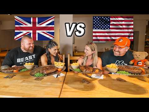 "Titanic" English Steak Challenge w/ @KatinaEatsKilos vs Team UK @eddiehallwsm and @LeahShutkever