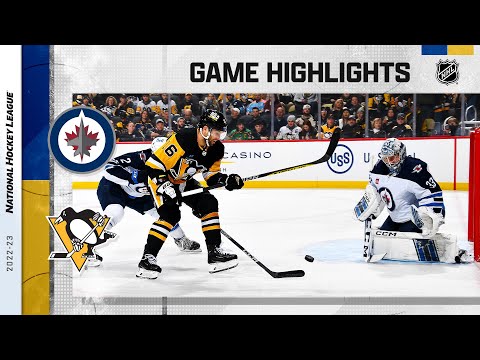Jets @ Penguins 1/13 | NHL Highlights 2023