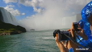 (WET POV) Maid of the Mist Boat Ride 2015 - Niagara Falls -  Hornblower Niagara Cruises