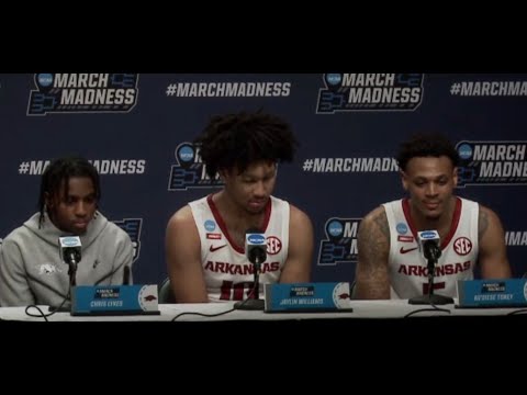 Razorback player pressers vs. New Mexico State (NCAA Tournament)