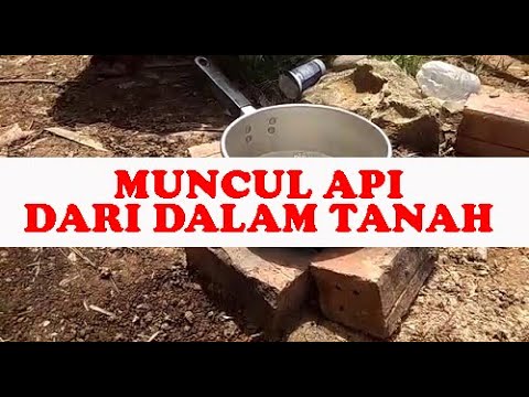 Api Keluar dari Dalam Tanah