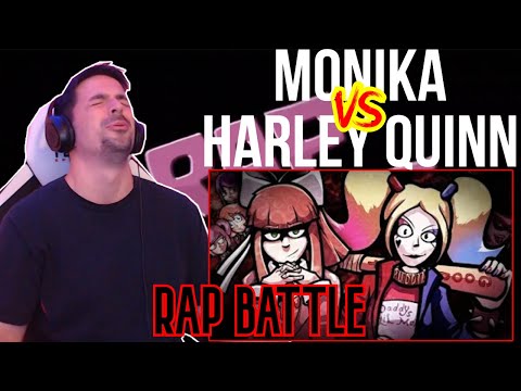 Monika vs. Harley Quinn - Rap Battle! // REACTION!!!!