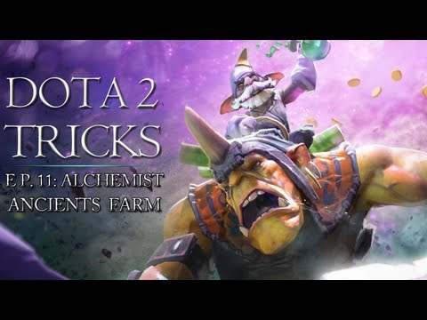 Dota 2 Tricks - Alchemist Ancients Farm