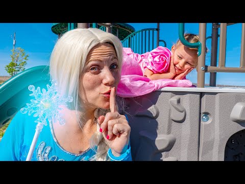 Elsa and Ariel Play Hide and Seek with Princess Butterfly!