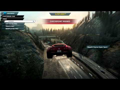 Need For Speed Most Wanted (2012) Biggest jump ever! (527.3yards)