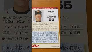 1998プロ野球チップス【松井秀喜(東京読売巨人軍)】