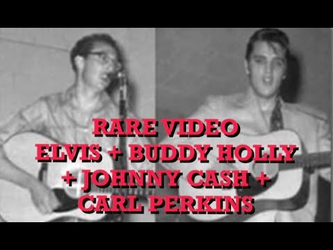 Thumbnail for Elvis Presley RARE 1955 FILM footage Elvis with Johnny Cash & Buddy Holly + VINYL & UNSEEN photos by The Blue Moon Boys, Johnny Cash, Elvis Presley, Buddy Holly, Ed King, Carl Perkins, Y&T
