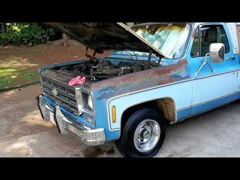 Replacing Power Steering Pump again on my 1978 Chevy C10 truck \"Papaw\"! I hope this time it's fixed!