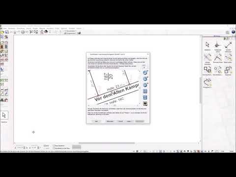 Import site plan as scan & create property Plan7Architect