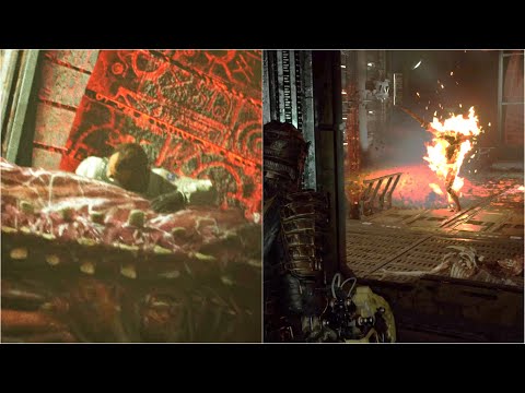Dead Space Remake - Dr. Mercer + Hunter Full Death Scenes