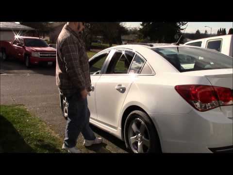 AVS In Channel Window Visors on a 2014 Chevy Cruze