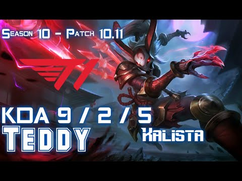 T1 Teddy KALISTA vs MISS FORTUNE ADC - Patch 10.11 KR Ranked