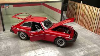 Unboxed MGB GT MK II | ( ❤️ Very Realistic Die-cast Model Car ) Universal Hobbies 1/18 scale