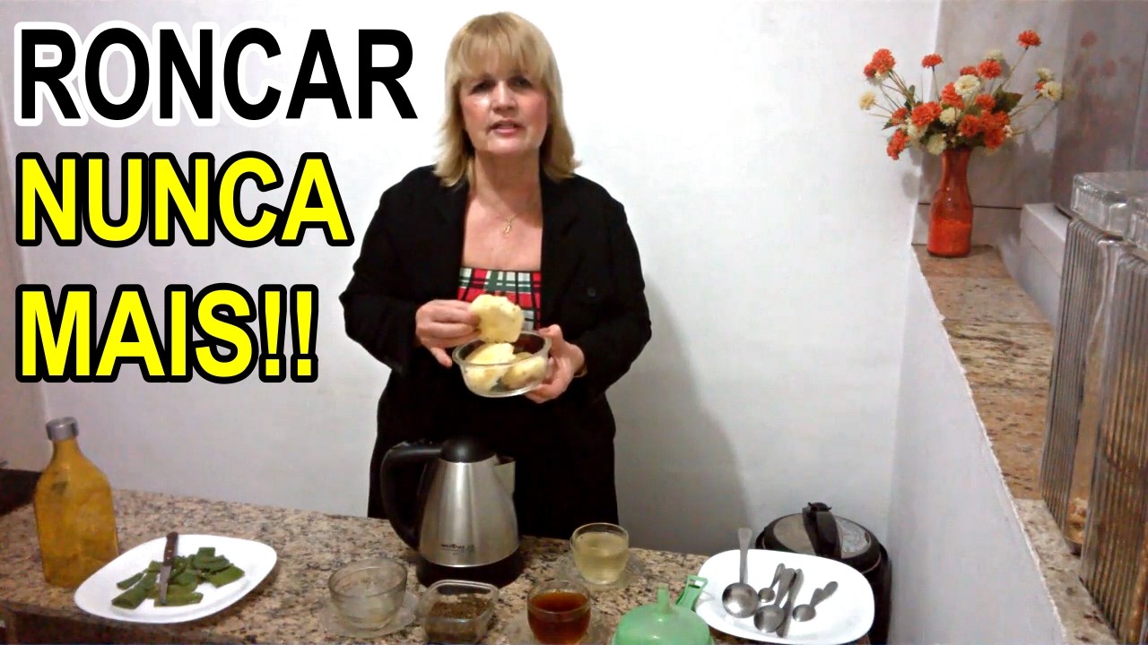 RONCAR?? NUNCA MAIS!! Infecções e Inflamações, Apneia... #Remédio Caseiro 💖 MARILENE SARAH FIALHO