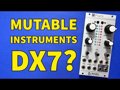 New Mutable Instruments Plaits Firmware. Yamaha DX7 FM in a module!