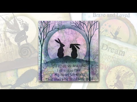 A pair of mini hares for Easter - A Lavinia Stamps Tutorial