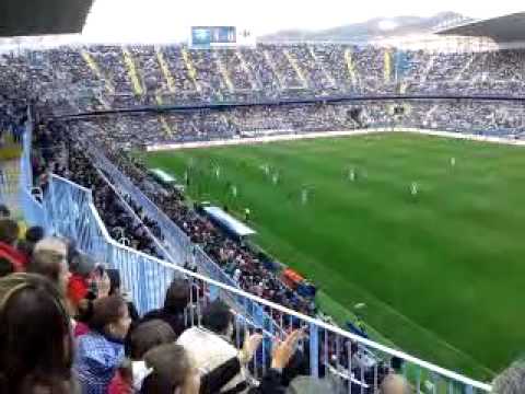 Malaga-Valencia Video grabado despues del gol de Camacho