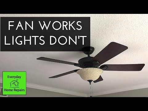Hunter Fan Lights Don't Work | Quick Fix and No Parts Needed