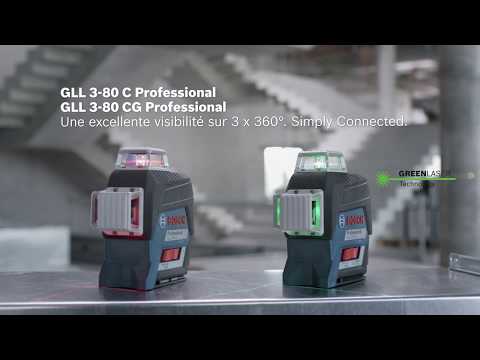 Laser GLL 3-80 CG Vert + BM1 Bosch - Matériel de Pro