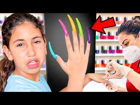 رانيا عملت أطول أظافر في العالم.. 🌏 ‼️تعذبت وعشت أسوأ يوم😓 (غادي تمشي بيهم للمدرسة!) 💅🎒
