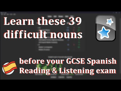 39 Spanish nouns to learn for your GCSE Spanish reading & listening exams!