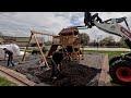 Play Set Reveal, Basketball Hoops Down & Planting Big Trees! 🙌😍🌲 // Garden Answer