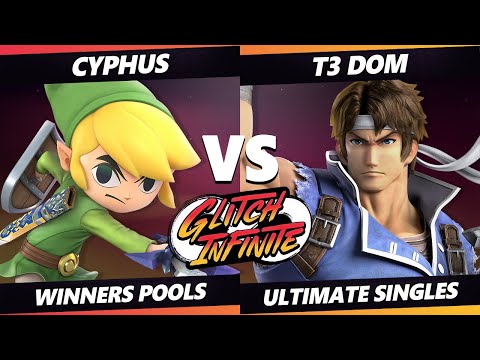 Glitch Infinite - Cyphus (Toon Link) Vs. T3 Dom (Richter) - SSBU Ultimate Tournament