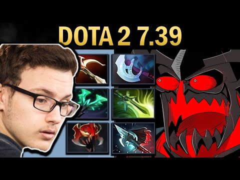 Shadow Fiend Gameplay Miracle with Butterfly and Madness - Dota 7.39