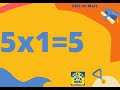 Toddler math. 5X1=5.