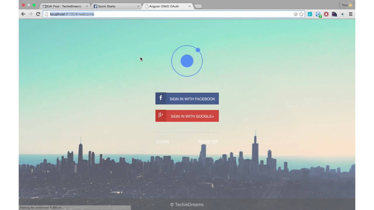 IONIC Facebook OAuth