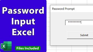 Make a Password Prompt Input for Excel (With Masked Input)
