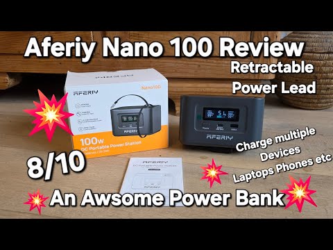 AFEROY Nano 100 Testbericht: Beste Powerbank – klein, aber leistungsstark – mit einziehbarem Kabe...