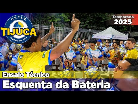 Unidos da Tijuca 2025 | Esquenta da Bateria - Ensaio Técnico |  Samba ao vivo #ET25
