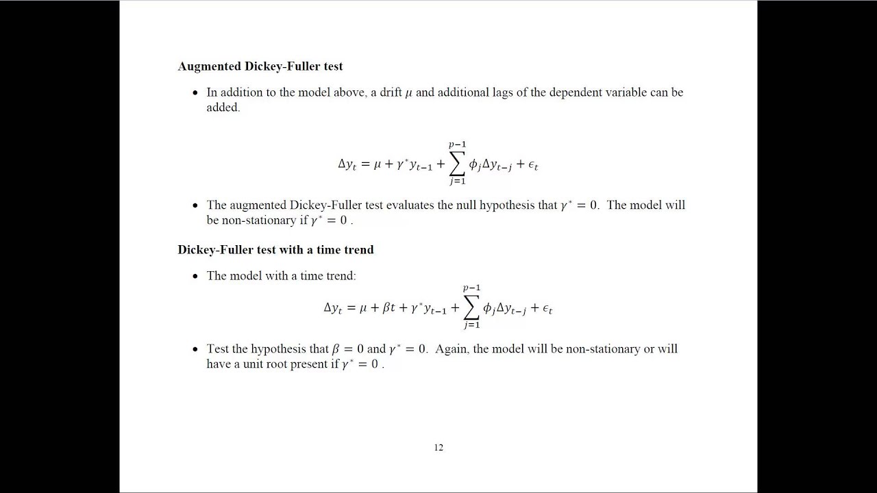 Time Series ARIMA Models